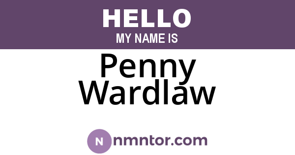 Penny Wardlaw