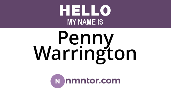 Penny Warrington