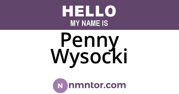 Penny Wysocki