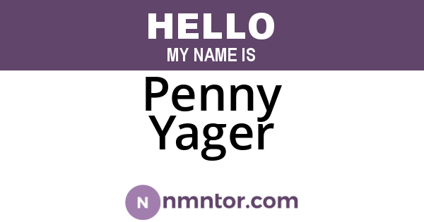 Penny Yager
