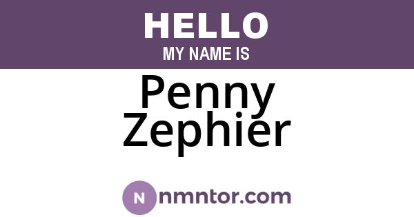 Penny Zephier