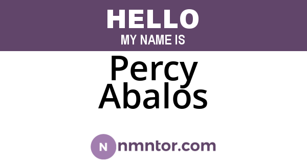 Percy Abalos