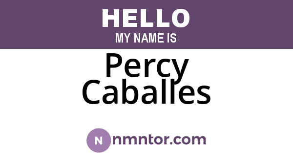 Percy Caballes