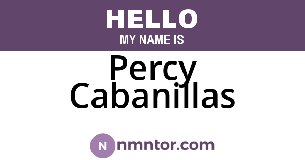 Percy Cabanillas