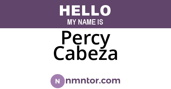 Percy Cabeza