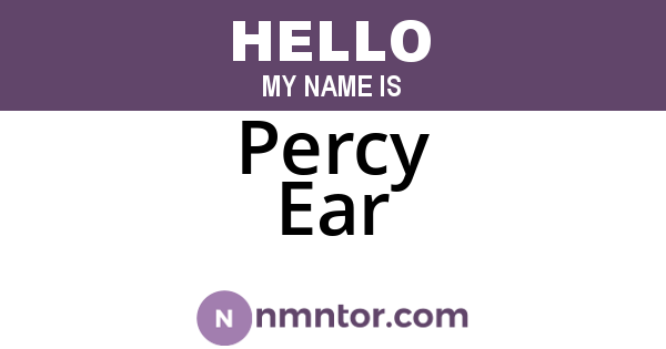Percy Ear