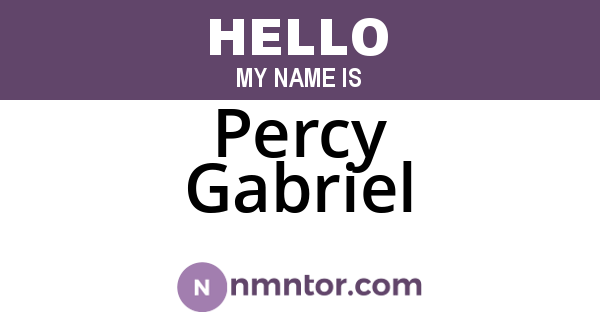 Percy Gabriel