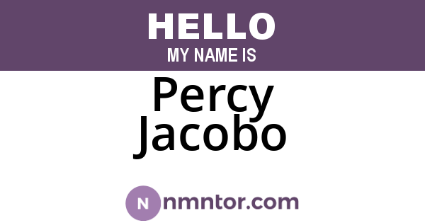 Percy Jacobo