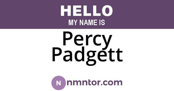 Percy Padgett