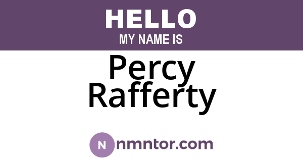 Percy Rafferty
