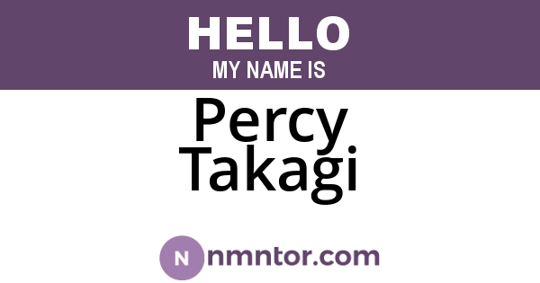 Percy Takagi