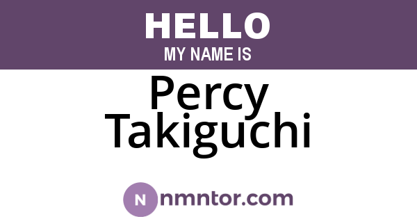 Percy Takiguchi