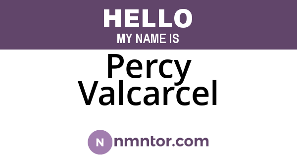 Percy Valcarcel