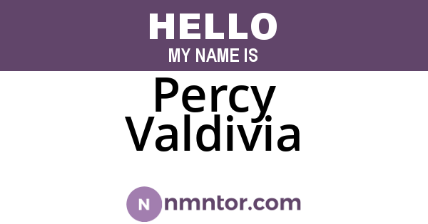 Percy Valdivia