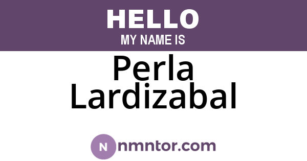 Perla Lardizabal