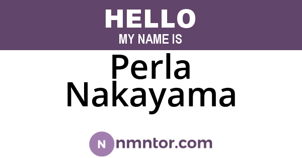 Perla Nakayama