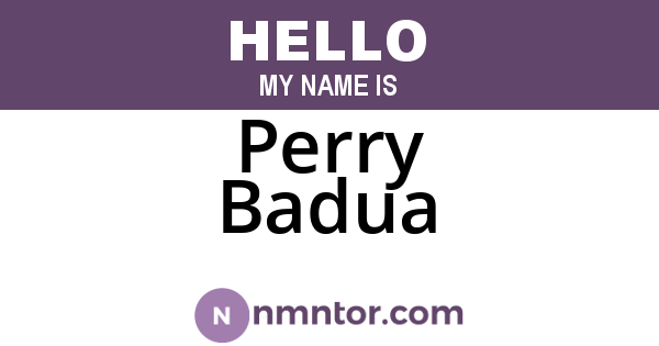 Perry Badua