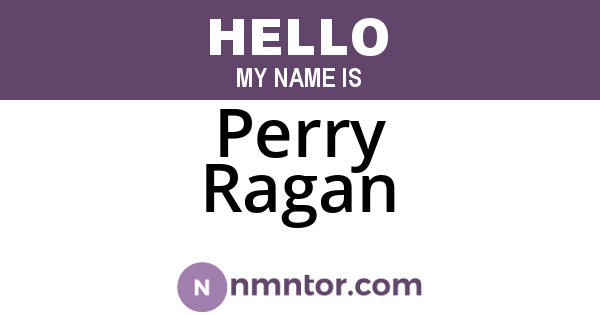 Perry Ragan