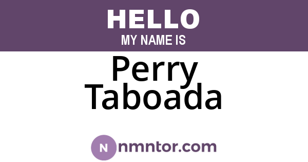 Perry Taboada