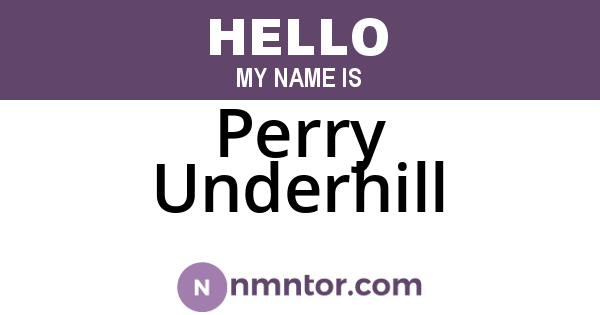 Perry Underhill