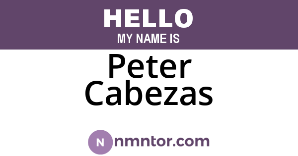 Peter Cabezas