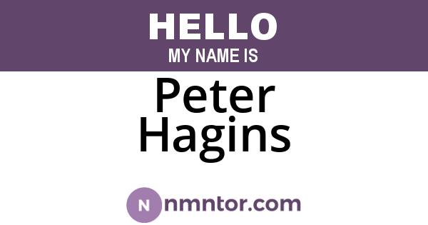 Peter Hagins