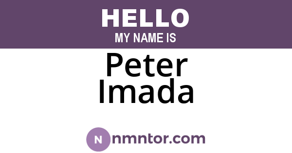Peter Imada