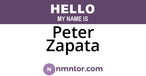 Peter Zapata