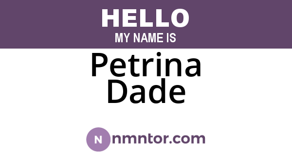Petrina Dade