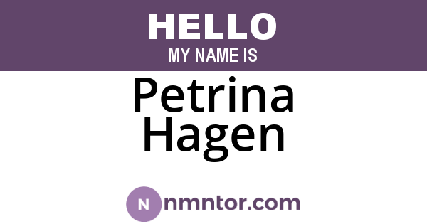 Petrina Hagen