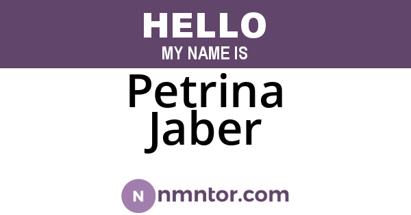 Petrina Jaber