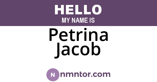 Petrina Jacob