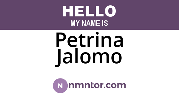 Petrina Jalomo