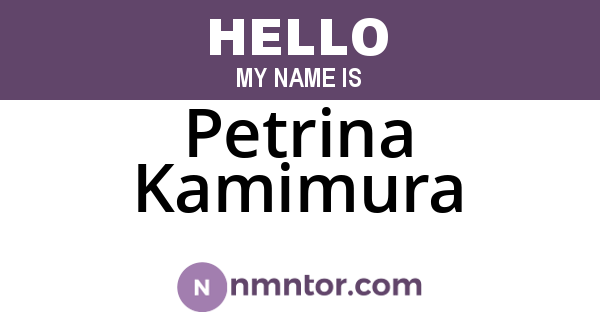 Petrina Kamimura