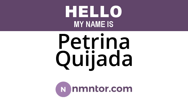Petrina Quijada