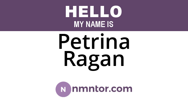 Petrina Ragan