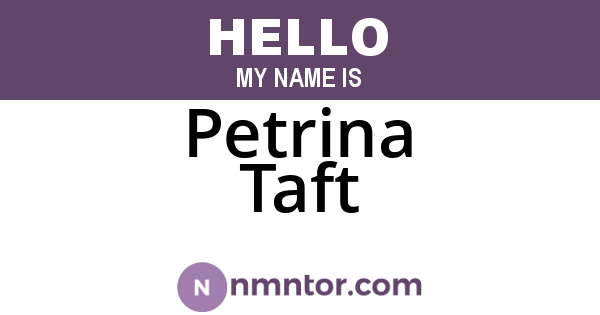 Petrina Taft