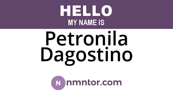 Petronila Dagostino