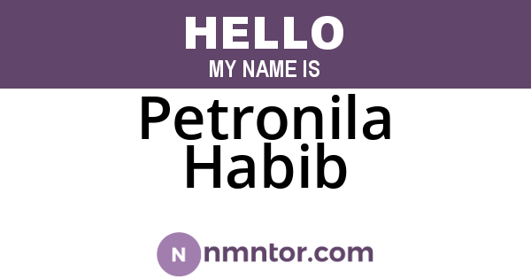 Petronila Habib