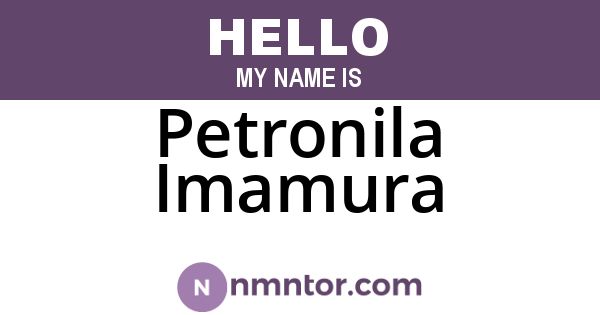 Petronila Imamura