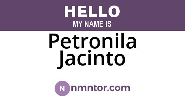 Petronila Jacinto