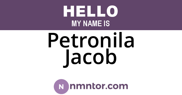 Petronila Jacob