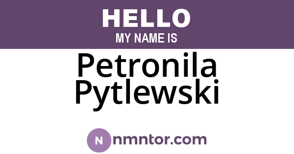 Petronila Pytlewski