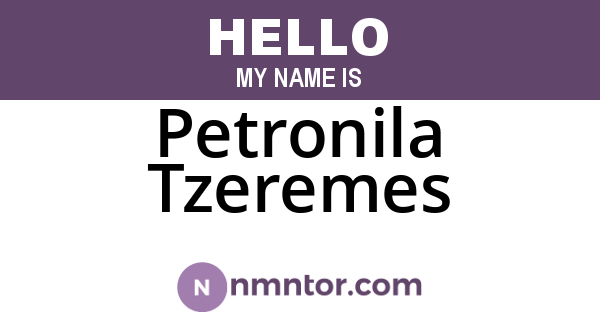 Petronila Tzeremes