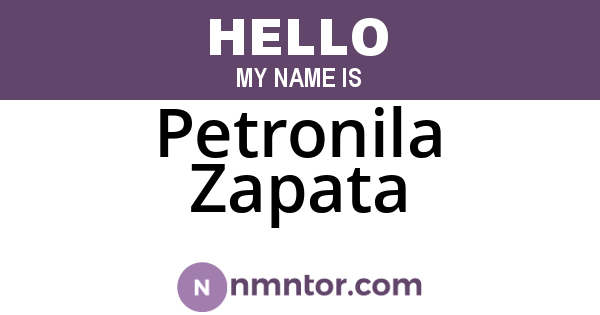 Petronila Zapata