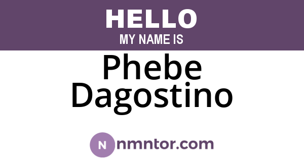 Phebe Dagostino