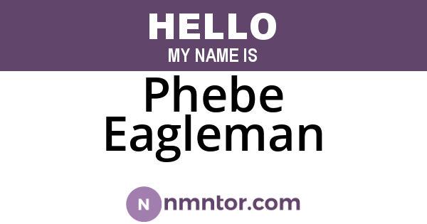 Phebe Eagleman