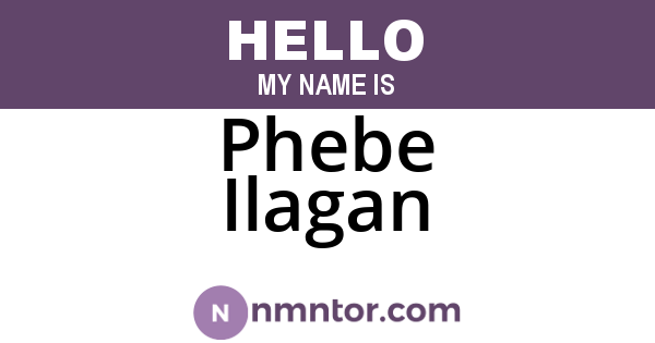 Phebe Ilagan