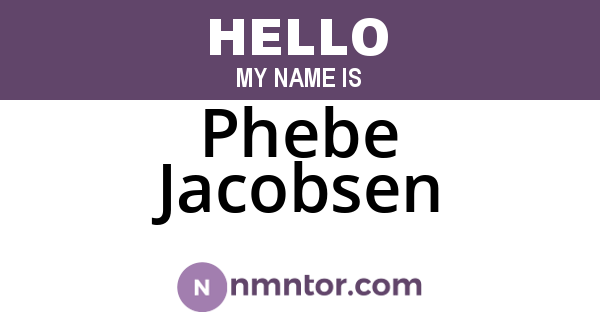 Phebe Jacobsen