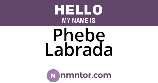 Phebe Labrada